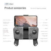 3 Battery S99 Mini Drone WIFI Dual Camera With HD One Key Off Led Light Headless Gesture Shooting Quadcopter RC Toy Boy Gift - Image 6