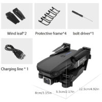 E88 RC Drone WIFI FPV Drone With HD Dual Camera Height Hold RC Foldable Quadcopter Helicopter Drone Gift Toys With 3 Battery - Image 9