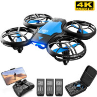 V8 New Mini Drone 4K 1080P HD Camera WiFi Fpv Air Pressure Height Maintain Foldable Quadcopter RC Dron Toy Gift - Image 8
