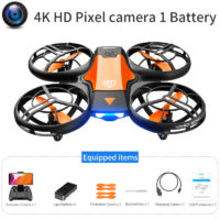 V8 New Mini Drone 4K 1080P HD Camera WiFi Fpv Air Pressure Height Maintain Foldable Quadcopter RC Dron Toy Gift - Image 5