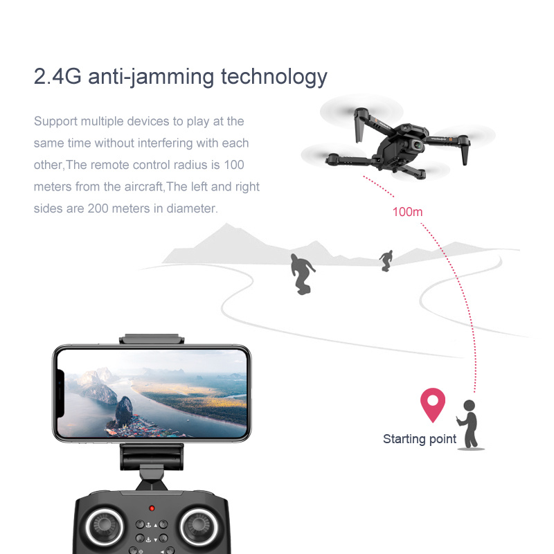 New Drone 4k Double Camera HD XT6 WIFI FPV Drone Air Pressure Fixed Height four-axis Aircraft RC Helicopter With Camera - Image 16