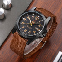 Men's Nylon Strap Quartz Watch Fashion Casual Round Hand Date Men's Watches - Image 23