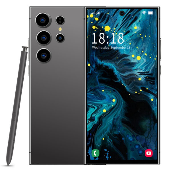 S24 Ultra Cell Phone 5G Unlocked Phone,Smartphone with Tool Pen, Android 14.0 Cell Phone 6GB+256GB Dual SIM Dual Standby OTG (Black)