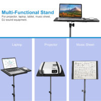 Projector Tripod Stand Folding Laptop Stand w/ Height Tilt Adjustment Portable DJ Equipment Holder Mount Elevator For Stage Studio Home Office - Image 2