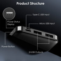 Power Bank Portable Phone Charger for Home Office Travel External Battery Pack with 1 Micro USB Cable Fit For IOSPhone 13/12 Samsung Galaxy S21 And More - Image 19