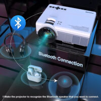 Projector with WiFi and Bluetooth, FUDONI 5G WiFi Native 1080P Projector 14000L 4K Supported, Portable Movie Outdoor Projector for Home Theater(banned by Amazon) - Image 2
