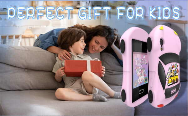 Youngsters Smart Phone for Girls Boy Youngsters Smart Phone Toys Youngsters Toy Smartphone Ages 3-12 with Dual Camera Game Music Player Learning Games 8GB Card Youngsters Smart Phone for irthday Gifts
