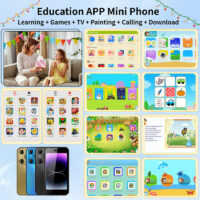 Christmas Gifts Mini Phone with Learning App and Education System , Student Phone 3+64GB Mini Smart phone, Small Unlocked Smartphone, 3.0HD Screen, Dual SlM, Stocking Stuffers, Pocket Phone - Image 3