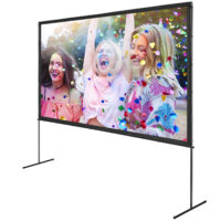 VEVOR Projector Screen with Stand, 120 inch 16:9 4K 1080 HD Outdoor Movie Screen with Stand, Wrinkle-Free Projection Screen with Bar Feet and Carry Bag, for Home Theater Cinema Backyard Movie Night - Image 11