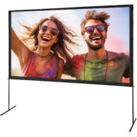 VEVOR Projector Screen with Stand, 120 inch 16:9 4K 1080 HD Outdoor Movie Screen with Stand, Wrinkle-Free Projection Screen with Bar Feet and Carry Bag, for Home Theater Cinema Backyard Movie Night - Image 9