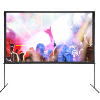 VEVOR Projector Screen with Stand, 120 inch 16:9 4K 1080 HD Outdoor Movie Screen with Stand, Wrinkle-Free Projection Screen with Bar Feet and Carry Bag, for Home Theater Cinema Backyard Movie Night - Image 10