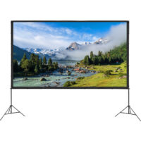VEVOR Projector Screen with Stand, 150 inch 16:9 4K 1080 HD Outdoor Movie Screen with Stand, Wrinkle-Free Projection Screen with Tripods and Carry Bag, for Home Theater Cinema Backyard Movie Night - Image 10