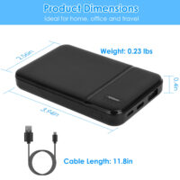 Power Bank Portable Phone Charger for Home Office Travel External Battery Pack with 1 Micro USB Cable Fit For IOSPhone 13/12 Samsung Galaxy S21 And More - Image 9