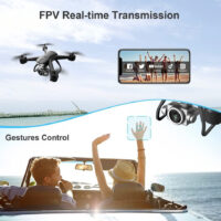 4DRC V14 RC Drone WIFI FPV 4K HD Wide Angle Dual Camera Quadcopter Portable With Bag ,2 Batteries Drone For Beginner,Headless Mode,Gesture Photo - Image 6