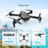 4DRC V4 Drone with 1080P HD Camera for Adults and Kids, Foldable Quadcopter with Wide Angle FPV Live Video, Trajectory Flight, App Control,Optical Flow, Altitude Hold and 2 Modular Batteries - Image 3