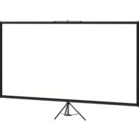 80/100-Inch 16:9 4K HD Tripod Projector Screen with Stand - Wrinkle-Free, Height-Adjustable, Portable for Indoor/ Outdoor Movie Nights, Home Cinema, Gaming & Office Use, - Image 8
