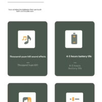Wireless bluetooth headset in-ear stereo sound burst long battery life 5.3 convenient - Image 25