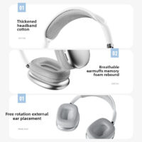 P9 pro max bluetooth headphones wireless noise canceling headphones headset headset pops - Image 28