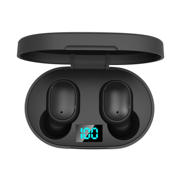 Color: E6s Digital Display Black - A6S Bluetooth Headset Wireless Sports Mini Headphone
