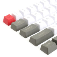 61 Keys White&Grey Keycap Set OEM Profile PBT Thick ANSI Layout Keycaps for 60% Mechanical Keyboard - Image 4