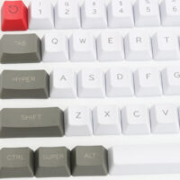 61 Keys White&Grey Keycap Set OEM Profile PBT Thick ANSI Layout Keycaps for 60% Mechanical Keyboard - Image 5