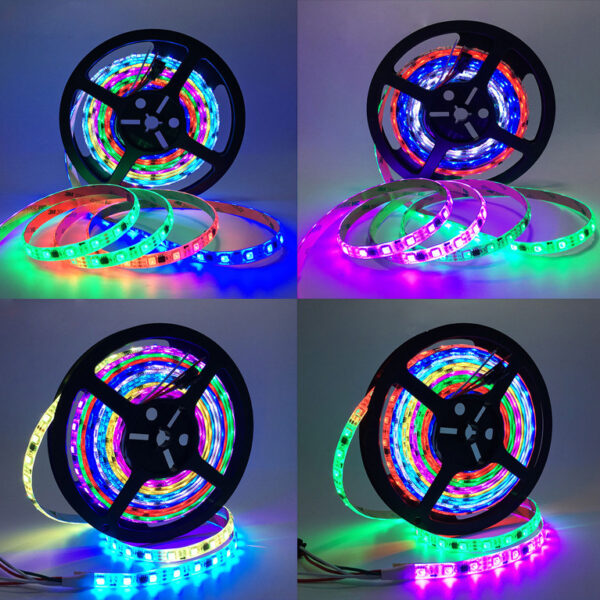 Model: US waterproof, Style: 5m 3A - 5050 Light Strip Symphony Music Set