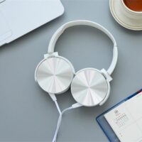 Creative metal headphone with microphone adjustable sound computer phone headset - Image 3