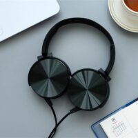 Creative metal headphone with microphone adjustable sound computer phone headset - Image 4