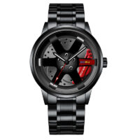 Fashion Luxury Mens Car Wheel Watches Man Business Stainless Steel Waterproof Watch for Men Casual Luminous Quartz Wristwatch - Image 5