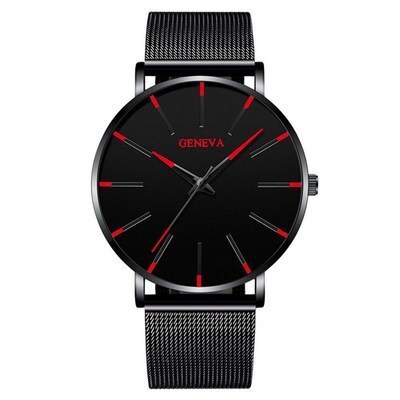 2022 Minimalist Men's Fashion Ultra Thin Watches Simple Men Business Stainless Steel Mesh Belt Quartz Watch relogio masculino