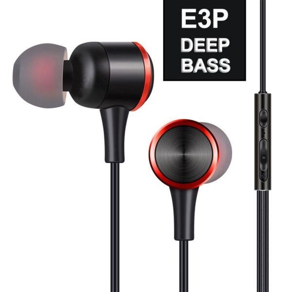 Headset wired headset sports in-ear gaming moving coil with microphone line control cell phone earbuds