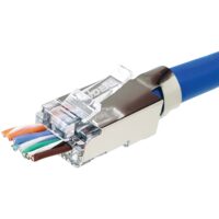 IDEAL 85-368 Shielded Feed-Thru CAT-6A/6/5-E Modular Plugs for Larger Diameter Conductors, 25-Pack - Image 3