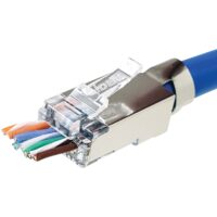 IDEAL 85-369 Shielded Feed-Thru CAT-6A/6/5-E Modular Plugs for Larger Diameter Conductors, 50-Count - Image 2