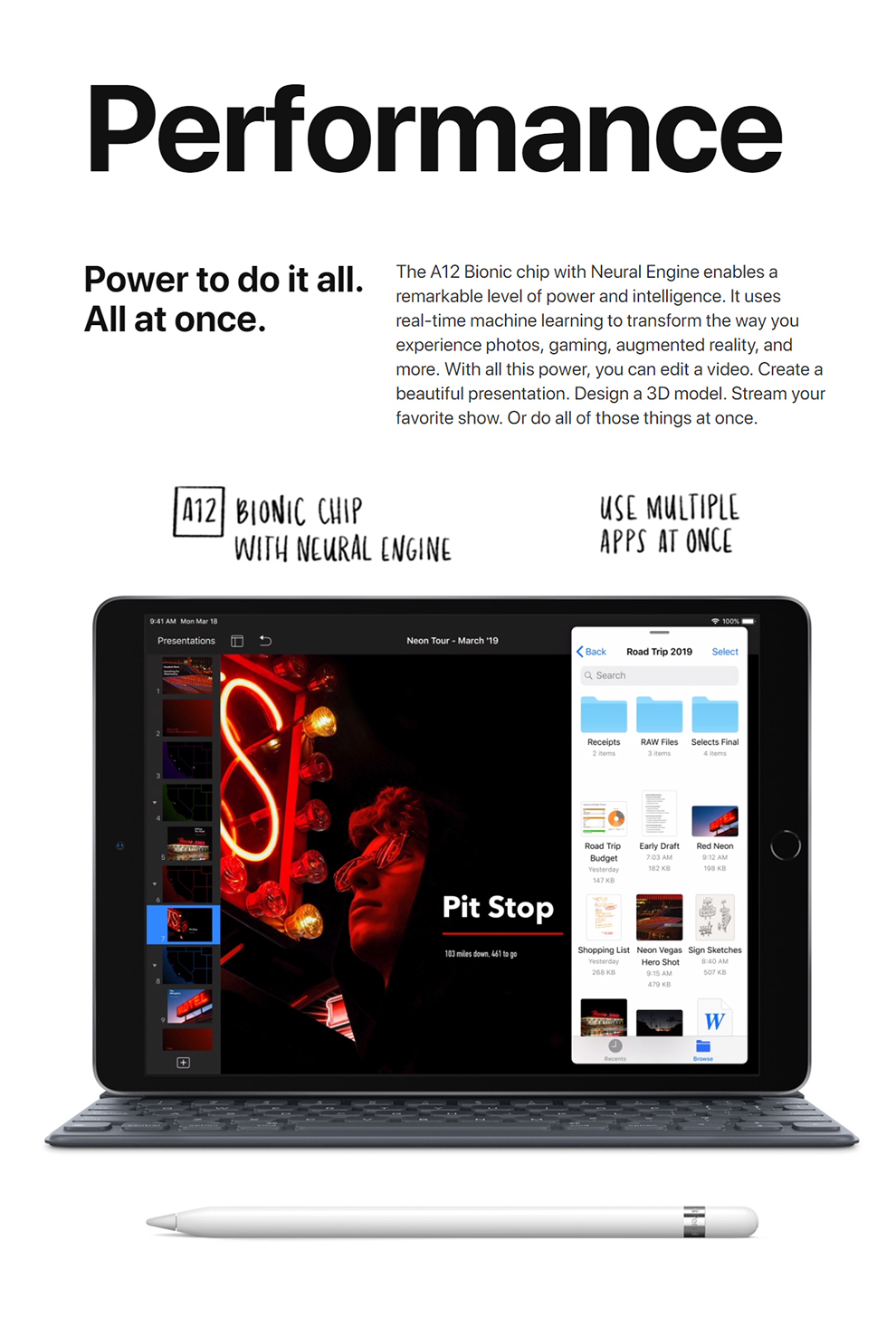 Original Apple iPad Air 10.5-inch ( A12 Chip TouchID Super Portable IOS Tablet Deep Gray 256GB - Image 5