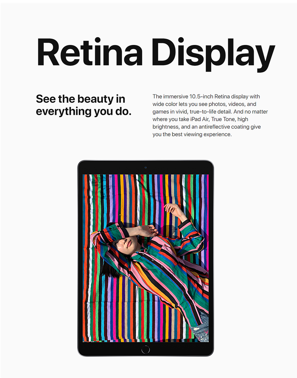 Original Apple iPad Air 10.5-inch ( A12 Chip TouchID Super Portable IOS Tablet Deep Gray 256GB - Image 6