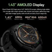 Color: Black, Ships From: Mexico - [World Premiere]Blackshark GS3 Smart Watch Global Version 1.43"AMOLED Display GPS Satellite Positioning 21 Day Battery Life 5ATM - Image 3