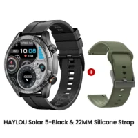 Color: Silver, Ships From: CHINA - New! HAYLOU Solar 5 Voice Calling Smartwatch 1.58'' AMOLED Display 60Hz Smart Watch 24H Health Monitoring Sports Smartwatch for - Image 4