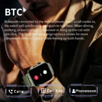 Color: Green - MISIRUN Outdoor Sports Smart Watch 1.95" HD Screen Bluetooth Call Smartwatch Health Monitoring IP68 Waterproof Fitness Tracker - Image 4