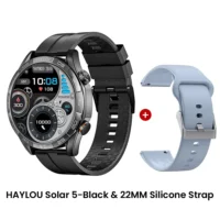 Color: Silver, Ships From: CHINA - New! HAYLOU Solar 5 Voice Calling Smartwatch 1.58'' AMOLED Display 60Hz Smart Watch 24H Health Monitoring Sports Smartwatch for - Image 5