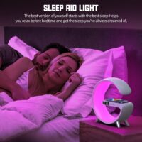 RGB Light Bar Smart Light Sunrise Alarm Clock; Dimmable Table Lamp With Fast Wireless Charger Alarm Clock For Heavy Sleepers Adults For Bedroom; Dorm; Gift - Image 5