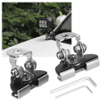 2PCS Pillar Hood Led Work Light Bar Mount Bracket Clamp Holder Offroad Universal - Image 16