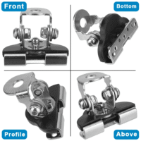 2PCS Pillar Hood Led Work Light Bar Mount Bracket Clamp Holder Offroad Universal - Image 19