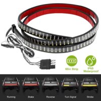 60in Car Tailgate Strip Light 432 LED IP65 Waterproof Triple Row Running Brake Reverse Turn Signal Light Bar For Jeep Pickup SUV - Image 5
