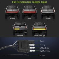 60in Car Tailgate Strip Light 432 LED IP65 Waterproof Triple Row Running Brake Reverse Turn Signal Light Bar For Jeep Pickup SUV - Image 8