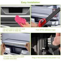 60in Car Tailgate Strip Light 432 LED IP65 Waterproof Triple Row Running Brake Reverse Turn Signal Light Bar For Jeep Pickup SUV - Image 10