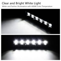 7" LED Light Bar Single Row Offroad Spot Lights 18W Ultra Slim Straight Work Light for Trailer Truck Bus Boat - Image 5