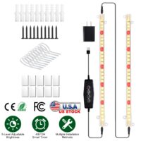 LED Plant Grow Light Strips Full Spectrum Plant Growing Lamp Bar with 2 Strips - Image 2