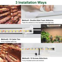 LED Plant Grow Light Strips Full Spectrum Plant Growing Lamp Bar with 2 Strips - Image 5