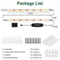 LED Plant Grow Light Strips Full Spectrum Plant Growing Lamp Bar with 2 Strips - Image 7