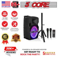 5 Core 10 inch PA Portable Bluetooth Party Speaker Karaoke Boombox + 2 Wireless Mics : ACTIVE HOME 10 2-MIC - Image 11